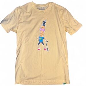 Seedless Rick and Morty Graphic Yellow T-Shirt Limited Edition